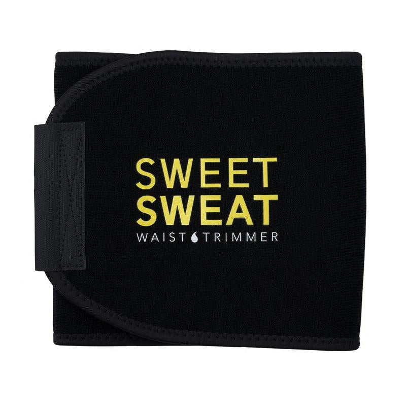 Transform Your Workout with the Sweet Sweat Ab Trainer - Adjustable Waist Trainer Belt for Maximum Sweat and Results in Black/Pink